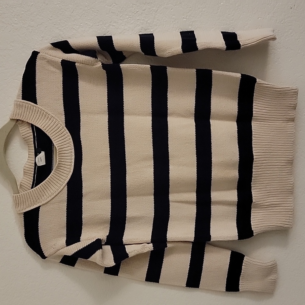 J. Crew Sweater - Navy and Cream